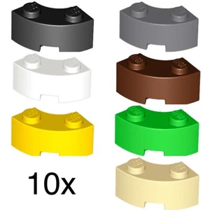 LEGO NEW Brick, Round Corner 2 x 2 Macaroni w/ Studs - Pick Your Colors - QTY 10 - Picture 1 of 3