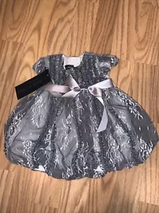 Isobella & Chloe Girls Sleeveless Dress - Size 12M NWT Easter Baptism - Picture 1 of 4