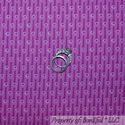 BonEful Tela FQ Algodón Edredón Púrpura Punto Rayas Pequeño Tono Textura Licuadora Venta Foto 1 de 4