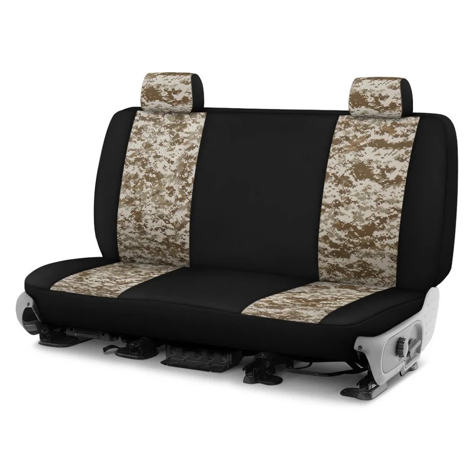 For Chevy Express 3500 08-22 Camo 4th Row Digital Tan Custom Seat Covers Foto 1 de 2