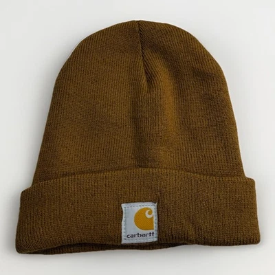 Carhartt Hat Beanie Brown Youth Size - Image 1 of 4