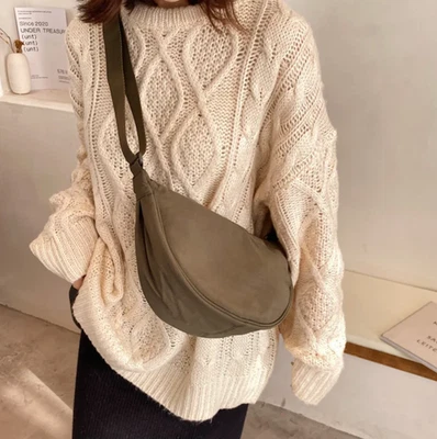 Slouchy Women's Crossbody Shoulder Bag Tote Travel Purse Casual Autumn Handbag A - Image 1 of 4