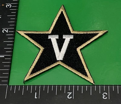 VANDERBILT Commodores ☝️IRON ON PATCH 🏀 Unbranded USA🇺🇸 Seller STAR 🏈 - Image 1 of 4