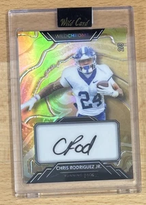 Chris Rodriguez - 2023 Wild Card Chrome #WCS-17 (RC)  Auto  /3  Commanders  I370 - Picture 1 of 2