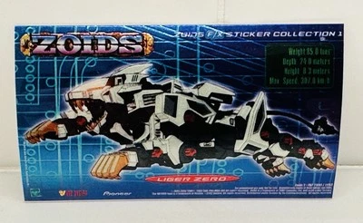 2002 ZOIDS F/X Chrome Sticker Collection Hasbro  #1 Liger Zero Rare! - Image 1 of 2