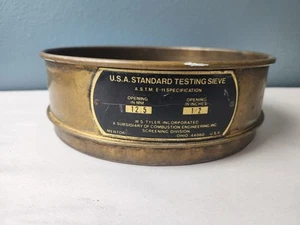 8” U.S.A. Standard 1/2" Mesh Brass Full Height Test Sieve 12.5mm E-11 Spec - Picture 1 of 5