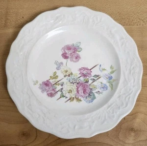 Vintage Edwin M. Knowles China Co.  Floral Pattern Plate  - Picture 1 of 2