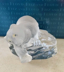 Igor Carl Faberge Kristall Eisbär Eisburg Cabochon Augen HR FM Frankreich ohne Fisch - Bild 1 von 12