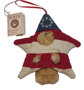 Boyds Bears 5" Twinkle Mini Plush Ornament Patriotic Stars And Stripes 2004 - Picture 1 of 13