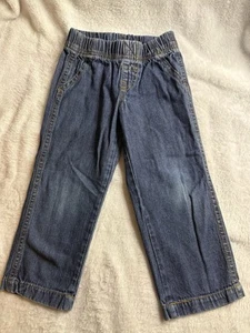 Carters Toddler 2t Jeans Denim Chambray Elastic Waist Casual Pull On Comfort Fit - Picture 1 of 8