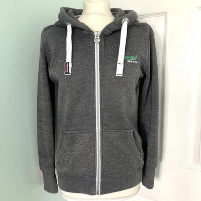 Sudadera con capucha para mujer Orange Label Small Logo de Superdry en gris, talla mediana Foto 1 de 4