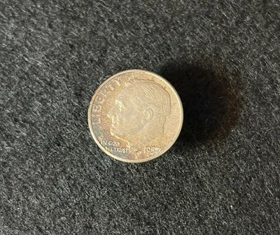 1957 P Roosevelt Dime Toned. - Image 1 of 4