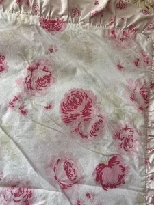 SIMPLY SHABBY CHIC Set of 2 Peony Floral Ruffled Standard Shams COTTON - Picture 1 of 11