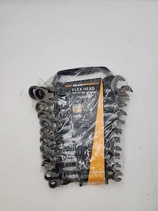 GEARWRENCH 12 Piece Flex Head Combination Metric Ratcheting Spanner Set 9901DBE - Picture 1 of 5