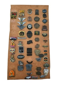Vintage Harley Davidson Pin Lot Hog Owners AMA Motorcycle Biker Lot Of 60 - Picture 1 of 8
