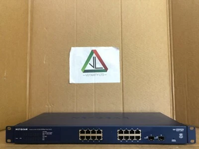 Netgear ProSafe GS716Tv3 with Bracket Netgear GS716T v3 16-Port Switch (Inc VAT) - Image 1 of 4