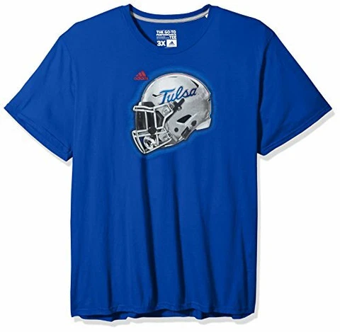 adidas NCAA Tulsa Golden Hurricane Adult Men 2017 Helmet Ultimate S/Tee, Smal Cover