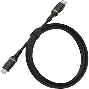 OtterBox (3.3-Ft) 1M Fast Charge USB-C to USB-C Tough Cable iPad iPhone - Black