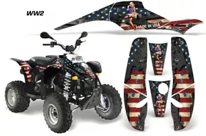 Graphic Sticker Decal For Polaris SCRAMBLER 500 Trailblazer 350 85-09 WW2 - Picture 1 of 3