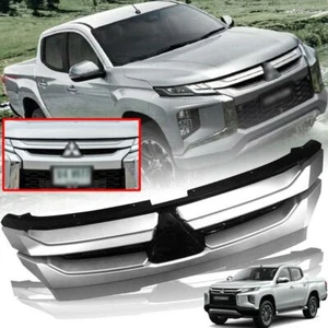 For Mitsubishi Triton L200 Strada Ute Pickup 2019-2022 Front Grille Cover Silver - Picture 1 of 8
