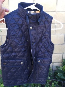 BURBERRY BOYS QUILTED VEST NAVY SIZE 7 YEARS  NEW - Picture 1 of 7