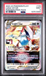 PSA 9 Lugia V Star 139/195 Play! Preispaket Promo Silberner Sturm Pokemon Karte - Bild 1 von 2