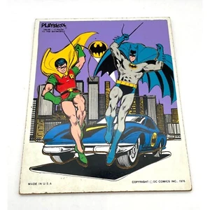 Vtg. 1976 Batman DC Comics To the Batmobile Playskool Puzzle - Picture 1 of 1