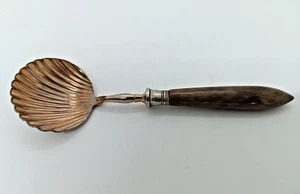 Antique Sugar Spoon, wooden handle - Picture 1 of 6