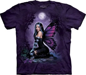 The Mountain Night Fairy Elf Moon Purple Butterfly Woman Rogue T-Shirt S-L - Picture 1 of 3