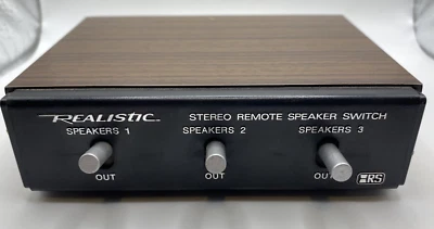Vintage Realistic Stereo Remote Speaker Switch 3-Way 40-125A Tested, Working! - Image 1 of 4