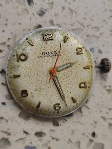 DOXA Cal 103 Movement with Dial & hands Not work Good balance Used - Picture 1 of 5