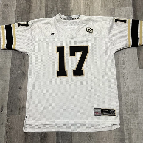 University of Colorado/CU Boulder Buffs Colosseum White NCAAFootball Jersey XL Cover