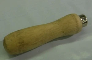 Wood File Handle Lutz No. 5  Wooden Handle NOS  USA  5/16"  Bore w Metal Ferrule - Picture 1 of 5