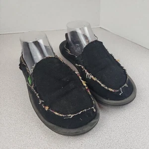 Sanuk Chiba Mens Size 9  Sidewalk Surfer Slip On Canvas Shoes  - Picture 1 of 8