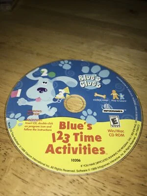 Blue's Clues: Blue's 123 Time Activities (Windows/Mac, 1999) Working Game Only - Image 1 of 4