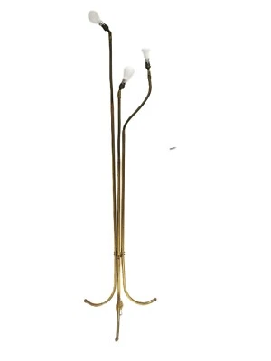 Lampadaire vintage Tripode 50's , lampe 3 Bras orientables era arteluce stilnovo - Photo 1/4