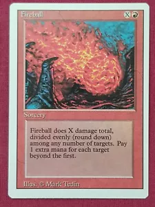Magic The Gathering REVISED FIREBALL red card MTG - Bild 1 von 2