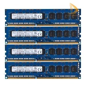 32GB SK Hynix 4 x 8GB 2Rx8 DDR3 1600MHZ PC3-12800E DIMM Desktop Memory ECC RAM - Picture 1 of 12