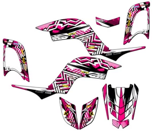 Kit de Gráficos All Years RAPTOR 660 MAYHEM Pink Senge Compatible con Yamaha - Imagen 1 de 7