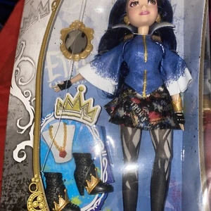 Disney Nachkomme Evie Insel der Verlorenen Puppe Neu im Karton 2014 Halloween blau schwarz Kleid - Bild 1 von 9