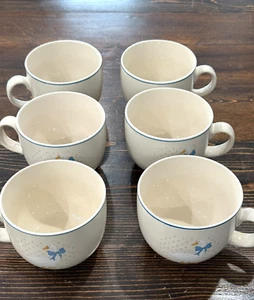 Tienshan Vintage Stoneware Goose Duck Large Mugs Bundle Set of 6 - Picture 1 of 7