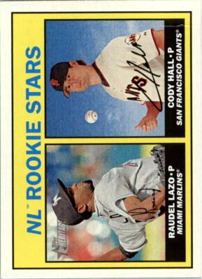 2016 Topps Heritage #185 Cody Hall RC Raudel Lazo RC - NM-MT - Image 1 of 2
