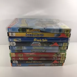 DreamWorks DVD Animated Movie x 10 Bundle Lot R4 Shrek Megamind Hedge Shark - Picture 1 of 22