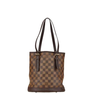 LOUIS VUITTON Damier Male Tote Bag Shoulder Bag Bucket N42240 Women 【Used】 - Picture 1 of 12