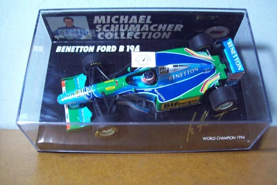 1/43 MINICHAMPS MICHAEL SCHUMACHER Nº 13 Benetton Ford B194 1994 Campeón del Mundo Foto 1 de 4