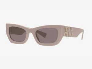 MIUMIU MU09WS 09WS 17C6X1 53 Nude Pink Sunglasses Miu Miu - Picture 1 of 4