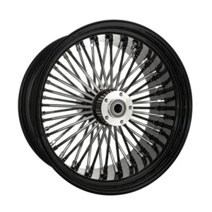 18x8,5" Big Fat King Spoke Felge schwarz hinten passend für Harley-Davidson - Bild 1 von 8