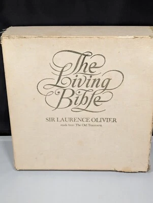The Old Testament THE LIVING BIBLE Laurence Olivier reads 12 LP Box Set Mercury - Image 1 of 4