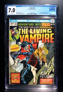 COMICS: Marvel: Fear #20 (1974), 1st Morbius solo story - CGC 7.0 - Picture 1 of 2