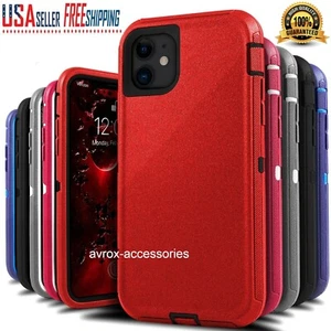Shockproof Defender Hybrid Rugged Case For iPhone 15 Pro Max 14 13 12 11 Plus - Picture 1 of 45